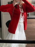 Fongt Spring And Autumn New Temperament Shows Thin Soft Silk Silk Wool Blending ~懒 Lazy Strap Hollow Knitted Open Shirt