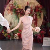 Fongt Engagement Cheongsam 2025 New New Chinese-Style Young Wedding To Toast Dress Dress
