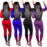 Fongt Autumn/Winter Yoga Sports Long-Sleeved Trousers Set Two-Piece High-Rise Shoulder