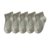 Pairs/lot 1 to 12 Years Classical Pure Color Children's Socks Black White Socks For Students Spring Autumn Winter