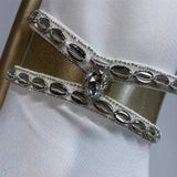 New Heavy Industry Diamond-Stry Metal Decorative Sling Dress With A Short Design