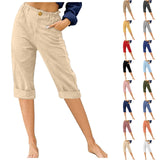 And Linen Fashion Loose High Waist