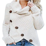 Turtleneck Loose Solid Color Women's Sweater Long Sleeve