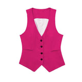 Fongt Autumn And Winter Straight Trousers Double Buckle Suit Vest Three Sets Of New Women's Fashion Commuting Suit