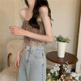 A Small French Style Unique Breast-Wearing Short Coat Summer Sweet And Spicy Chest Small Sling Vest Babes Wearing