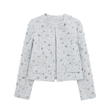 New Series Of Beads Decorated With Round Collar Fashion Jacket 2885152-Outfit