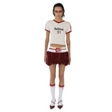 2024 Summer New Women's Wear Ballet Dress Short Skirt Match-Colored Splicing Half-Dress