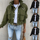 / Winter 2024 Women's New Biker Jacket Short Jacket-Outfit
