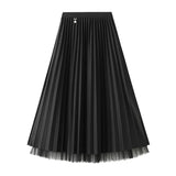Fongt Wear 100-Fold Skirt Half Body Autumn And Winter Large-Size A Skirt 2025 New Belly Skirt D1802