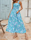 Long Bohemian Print Strap Loose Casual