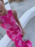 Fabric Three-Dimensional Plate Flower Sexy Bag Hip