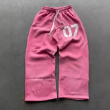 Fongt Trend Street Loose Sweatwear Suit Men And Women's Hip-Hop Sports Zipper Hoodie Trousers Set