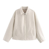 Fongt Women's 2025 Explosion Vintage Fashion Casual Long Sleeve Jacket Jacket