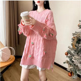 Strawberry Tassel Sweater-Outfit