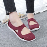 Sandals Slip On Flat Summer Sandals Female Casual Jelly Shoes Hollow Out Mesh Beach Sandals Mesh Sandales Femme