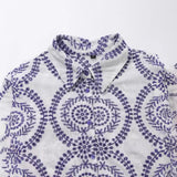 New Embroidered Loose Lapel Version Long-Sleeved Shirt Shirt 2157070-Outfit