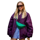 Fongt Women's Clothing 2025 Winter Baseball Suit Loose Jacket Cotton Coat A19518