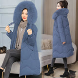 Large Size Medium Long Cotton-Padded Clothes Women 2021 New Cotton Clothes Women's Fat Mm Loose Thin Cotton-Padded Jacket And Fat-Outfit