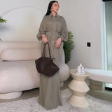 Fongt 2025 New Women's Loose Casual Comfortable Denim Dress Suit