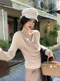 Fongt Xixi 2025 Autumn White Label New Temperament Collared Haired Shirt Lady 100 On Top Women 89489