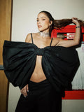 Sexy Hottie Style 2025 Summer New Large Bow Design High-Sensing Temperament Thin Sling Vest