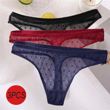 Sexy Panties Women G-String Thong Lace Underwear Pantys Low-Waist Female Underpants Mesh Perspective Briefs