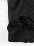 Frill Trim Button Down Corset Top-Outfit