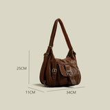 Vintage Pu Leather Y2K Crossbody Bag-Outfit