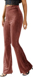 New Women's Fashion Sexy Solid Color High Waist Gold Velvet Pit-Outfit