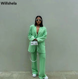 2 piece set suit Blazer Women Elegant High Fashion Vintage Chic Lady Woman Outfit Oversized Blazer Set Pants