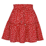 High Waist Vacation Fashion Printed Small Floral Short