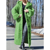 Hooded Loose Thickened Sweater Long
