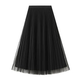 Fongt Wear 100-Fold Skirt Half Body Autumn And Winter Large-Size A Skirt 2025 New Belly Skirt D1802