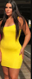 Fongt Summer New Ladies Dress Simple Design Club Hanging Neck Sexy Waist Slimed Body