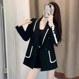 Fongt Jacket Female Autumn New Temperament Slim Small Design Sense Small Suit Jacket Small Tide-Outfit