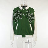 Green Zipper Jacket-Outfit