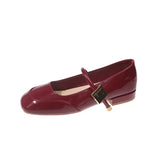 Fongt Women's Singles Shoes 2025 Spring And Autumn Square Head With Coarse Heel With Skirt Gentle Mary Treasure Shoes Temperament High Heels