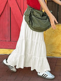Versatile Casual Stitching Skirt-Outfit