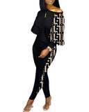 Fongt Women's Long-Sleeved Round-Neck Fashion Casual Set In Autumn