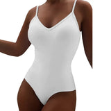 Fashion Solid Sling Sexy Sheath Skinny Women Rompers Bodysuits top clothes catsuit 2021 Spring Summer Rompers