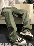 Men's Vintage Straight-Leg Cargo Pants-Outfit