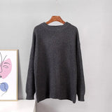 Winter Sweater Women 2020 New Korean Warm Knitted Sweater Loose O Neck Female Pullovers Fashion Solid Female