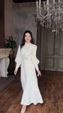 Fongt New Women's Temperament Elegant Irregular Thin Splicing Dress