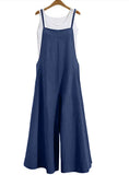 Trousers Loose Solid Color Wide