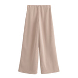 Fongt Homemade New Women's Dress Three-Color Jewison-Selecting Soft Blouse Wide Leg Trousers 3644628