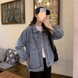 Fongt Style Denim Jacket Women's Versatile Comfort Fall 2024 New Simple Fashion Ins Fashion Jacket Jacket-Outfit