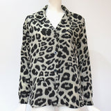 Fongt Autumn Sexy Leopard Print Chiffon Shirt Women's Shirt OL Temperament Commuter