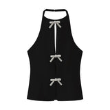 Spring Jewelry Bow Neckline Slimming Blouse 2793777-Outfit