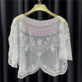 Thin Dress Accessories Shoulder Yarn Pullover Sequined