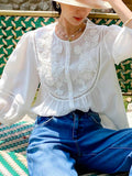 Fongt And Summer New French White Shirt Women's Sleeves Shirt Women Old Money Style Tops Shenzhen South Oil Women's